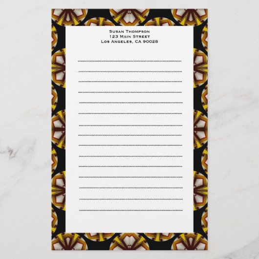 zwarte kringen briefpapier (Voorkant)