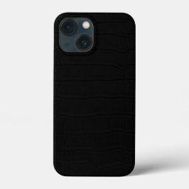 Zwarte krokodil huid print Case-Mate iPhone case