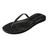 Zwarte krokodil teenslippers (Schuin)