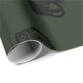 Zwarte kronen cadeaupapier | Luxe bruiloften (Rol Hoek)