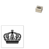 Zwarte kroon. rubberstempel (Gestempeld)