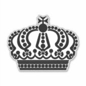 Zwarte kroon sticker (Voorkant)