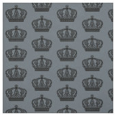 Zwarte kroon stof (Swatch)
