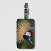 Zwarte kroonkraan bagagelabel (Voorkant (verticaal))