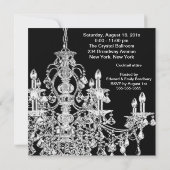 Zwarte kroonluchter Vrouw  40ste verpartij Kaart (Achterkant)