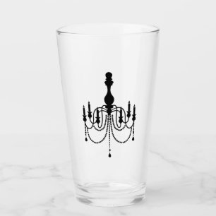 Zwarte kroonluier glas