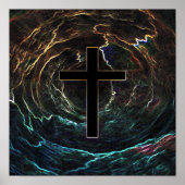 ZWARTE KROS MET KORTE HOOGTE POSTER (Voorkant)