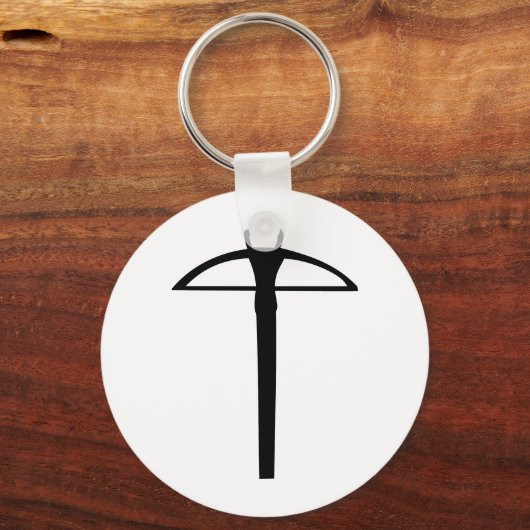 zwarte kruisboog sleutelhanger (Voorkant)