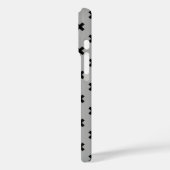 Zwarte kruissteken op grijs Case-Mate iPhone case (Achterkant / Links)