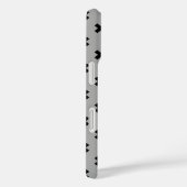 Zwarte kruissteken op grijs Case-Mate iPhone case (Achterkant / Rechts)