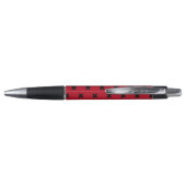 Zwarte kruisstift op rood pen (Achterkant)