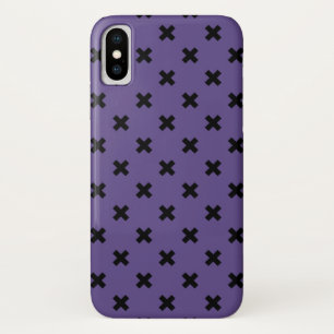 Zwarte kruisstift op ultraviolet Case-Mate iPhone case