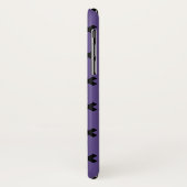 Zwarte kruisstift op ultraviolet Case-Mate iPhone case (Achterkant/links)
