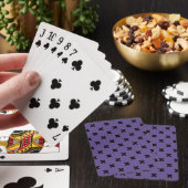 Zwarte kruisstift op ultraviolet pokerkaarten (Insitu)