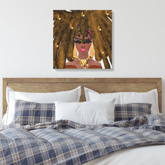Zwarte kunst op Canvas (Insitu (Slaapkamer))
