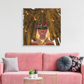 Zwarte kunst op Canvas (Insitu (Woonkamer))