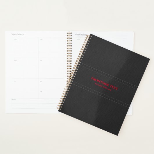 Zwarte kunstleder Planner (Display)
