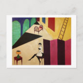 Zwarte kussen briefkaart (Voorkant)