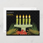 zwarte kwanzaa briefkaart (Voorkant / Achterkant)