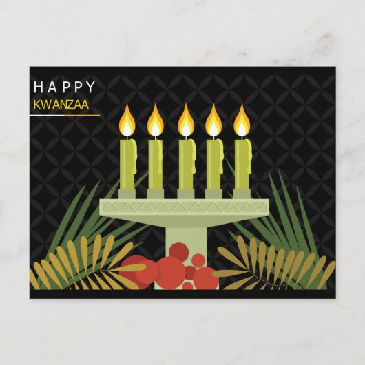 zwarte kwanzaa briefkaart (Voorkant)