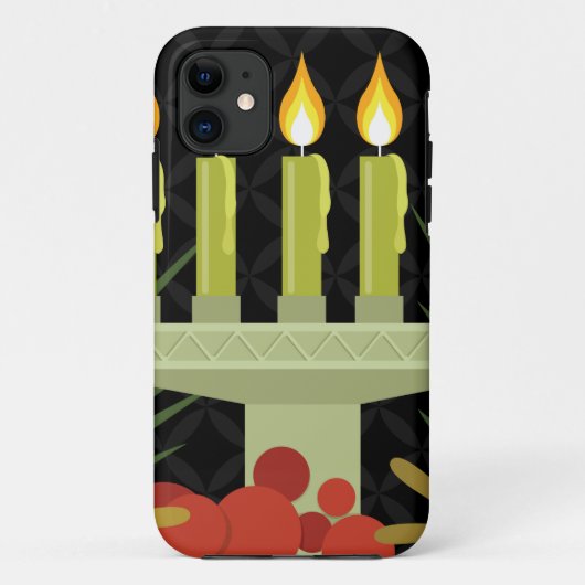 zwarte kwanzaa Case-Mate iPhone case (Achterkant)