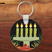 zwarte kwanzaa sleutelhanger (Voorkant)