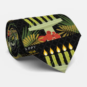 zwarte kwanzaa stropdas (Opgerold)