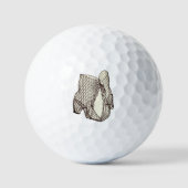 Zwarte laarzen schoenen hoge mesh hakken meisje golfballen (Voorkant)