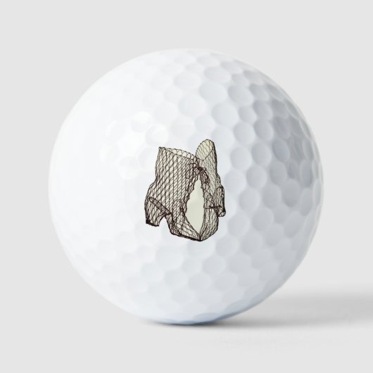 Zwarte laarzen schoenen hoge mesh hakken meisje golfballen (Voorkant)