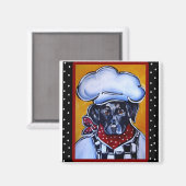 Zwarte Lab Chef Magneet (Voorkant / Achterkant)