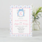 Zwarte Lab hond baby shower uitnodiging (Staand voorkant)
