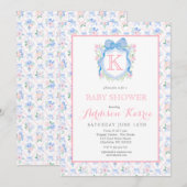 Zwarte Lab hond baby shower uitnodiging (Voorkant / Achterkant)