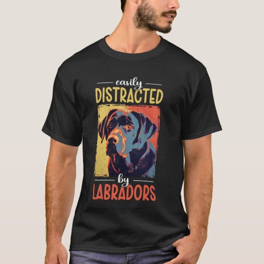 Zwarte Lab hond Labrador Retriever Moeder T-shirt (Voorkant)