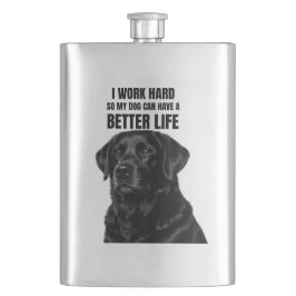 Zwarte Lab Hond Vader Fles Flacon