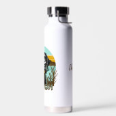 Zwarte Lab | Lab Moeder Hond Gepersonaliseerd Waterfles (Links)