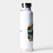Zwarte Lab | Lab Moeder Hond Gepersonaliseerd Waterfles (Rechts)