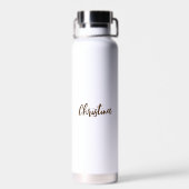 Zwarte Lab | Lab Moeder Hond Gepersonaliseerd Waterfles (Achterkant)