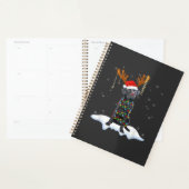 Zwarte Lab Labrador Kerstboom Licht Pyjama Hond Planner (Display)