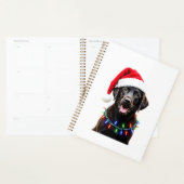 Zwarte Lab Labrador Kerstboom Licht Pyjama Hond Planner (Display)