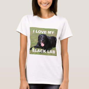 zwarte lab liefde pic t-shirt
