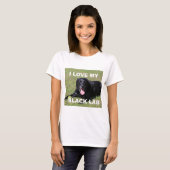 zwarte lab liefde pic t-shirt (Voorkant volledig)