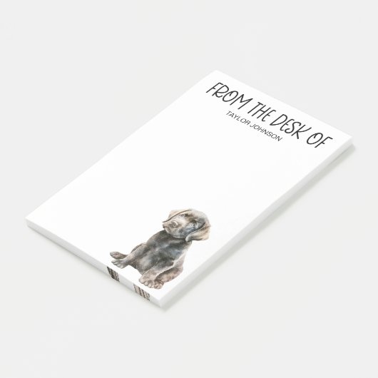 Zwarte lab Lover Post-it® Notes (Schuin)