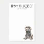 Zwarte lab Lover Post-it® Notes (Voorkant)