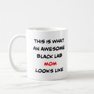 zwarte lab moeders, geweldig koffiemok