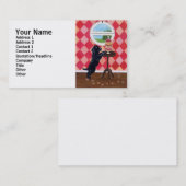 Zwarte lab-puppy met cupcakes visitekaartje (Voorkant / Achterkant)