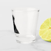 Zwarte Lab Shotglas Shot Glas (Rechts)