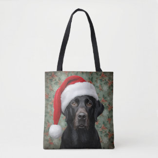 Zwarte lab  tote bag