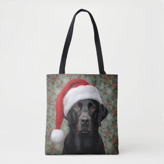 Zwarte lab  tote bag (Voorkant)