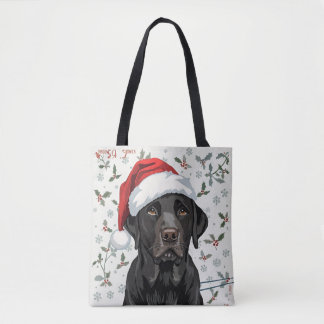 Zwarte lab  tote bag