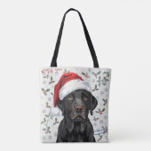 Zwarte lab  tote bag (Achterkant)